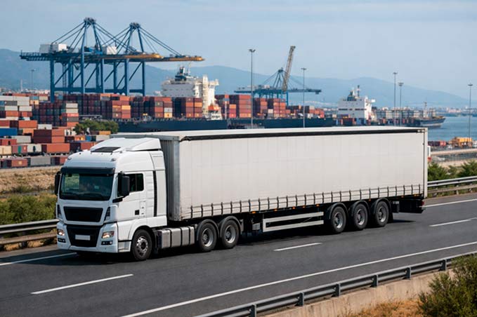 Transporte por carretera a 44 toneladas en España
